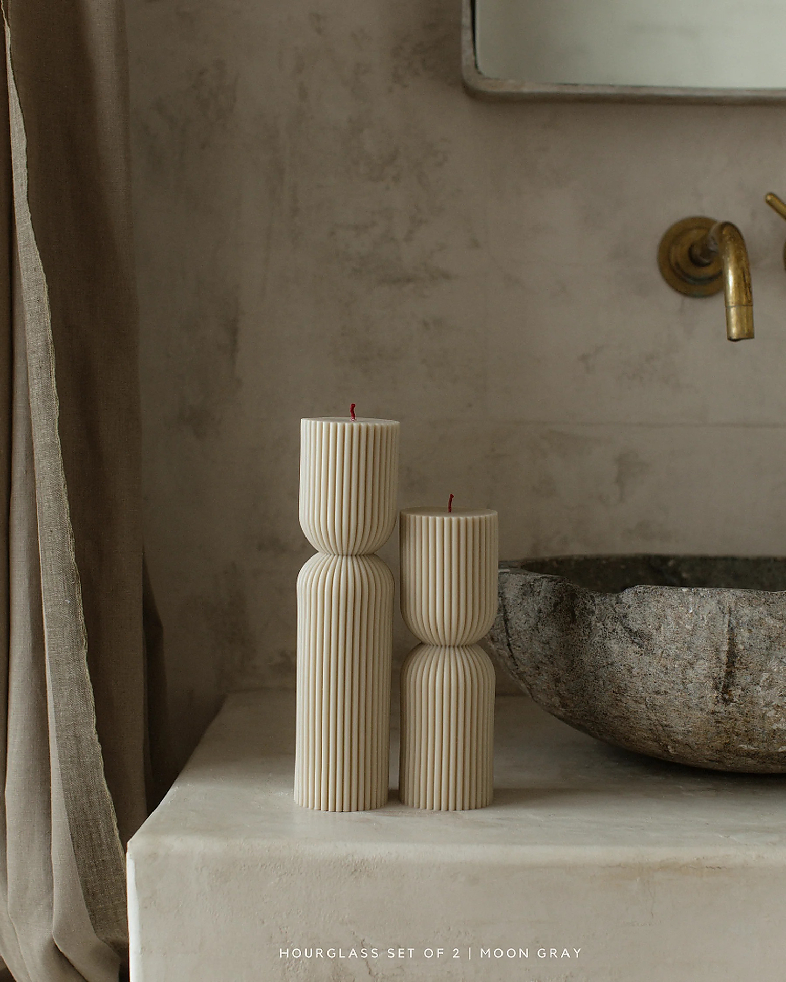 HOURGLASS PILLAR CANDLE