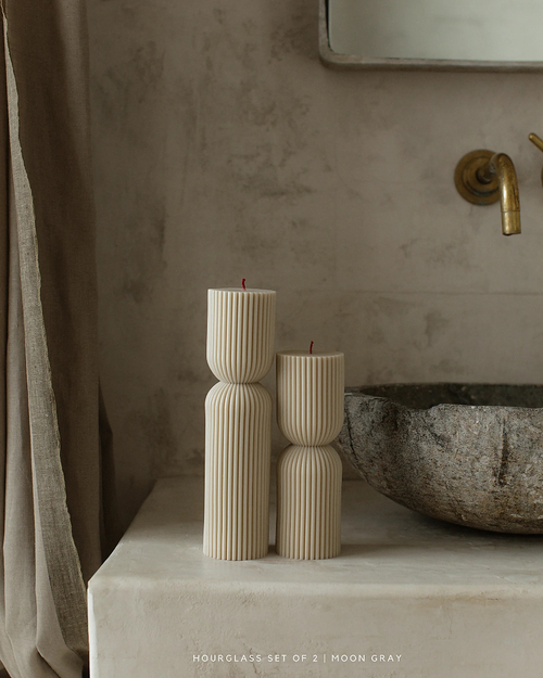 HOURGLASS PILLAR CANDLE