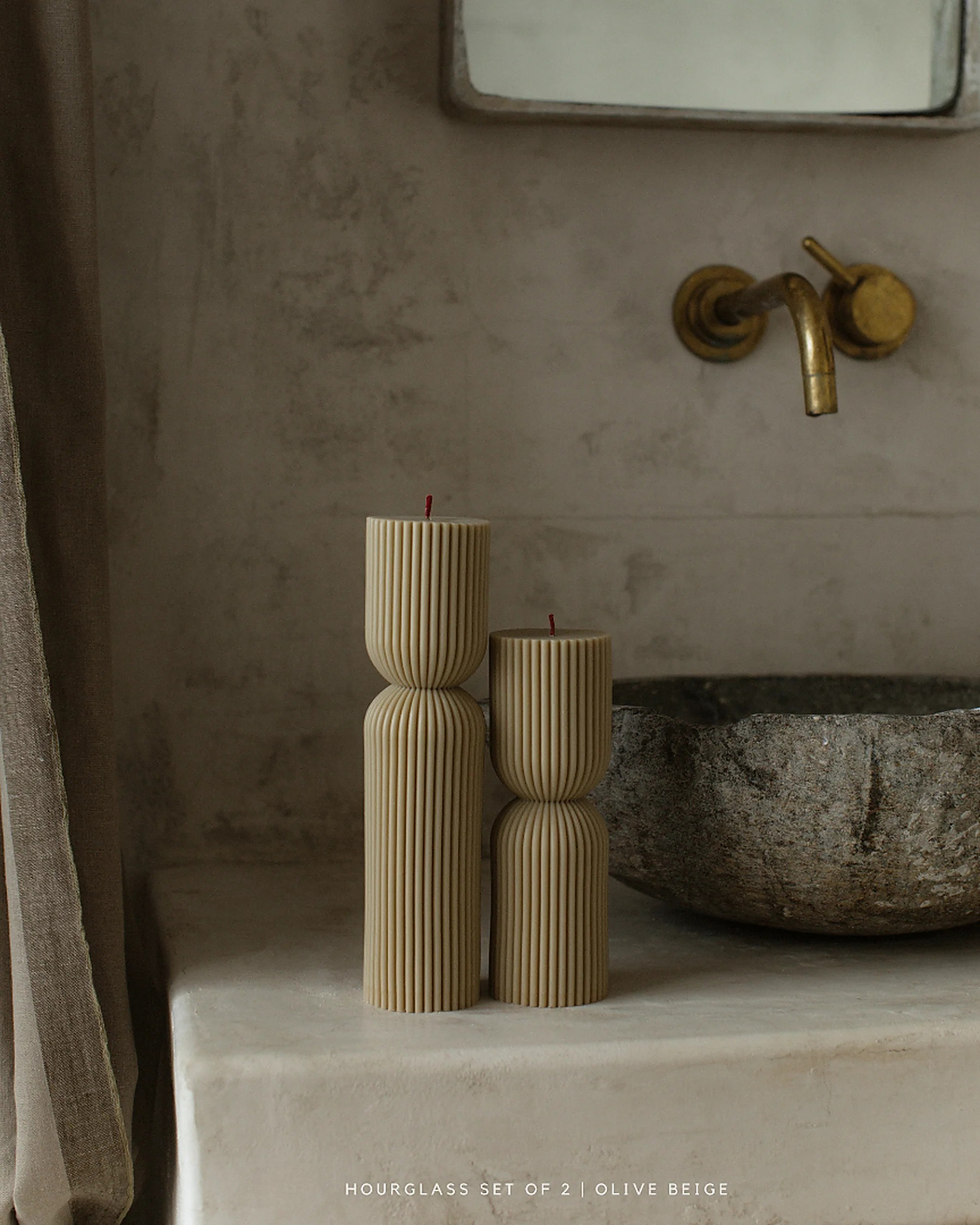 HOURGLASS PILLAR CANDLE