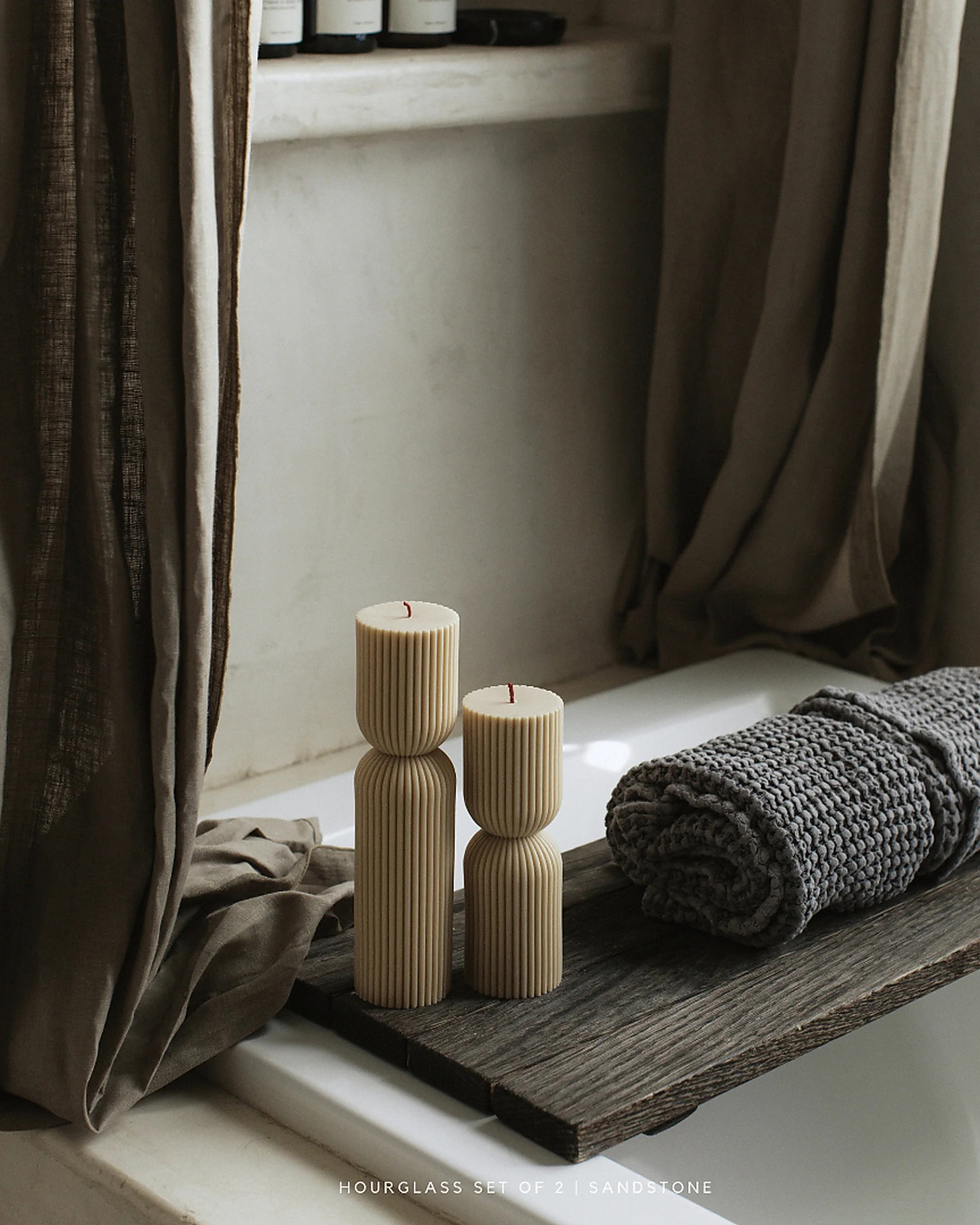 HOURGLASS PILLAR CANDLE